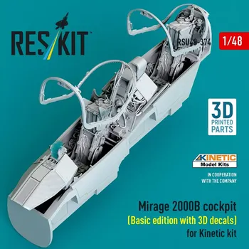 Plastikový model Reskit 1/48 Mirage 2000B cockpit - Basic edition (KIN)