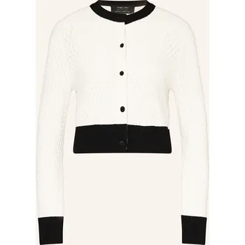 Dámský svetr Marc Cain Dámský Pletený Kardigan, 190 white and black, 36