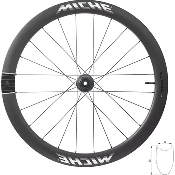 Zapletené kolo kola silniční MICHE KLEOS RD 50 DISC plášťová FDJ