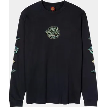 Pánská móda SANTA CRUZ triko - Winkowski Dope Planet 2 Dot Black (BLACK) velikost: M