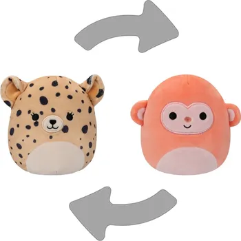 plyšák Plyšák Squishmallows 2v1 Gepard Lexie a opice Elton