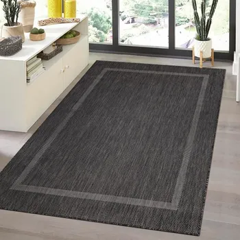 Vopi Kusový venkovní koberec Relax 4311 black (Varianta: 60 x 100 cm)