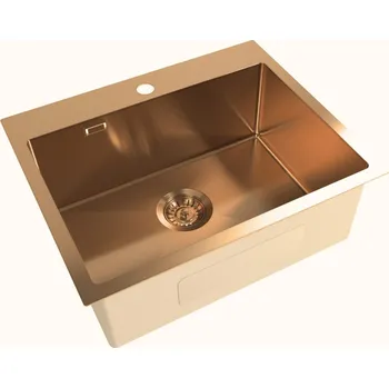 Nerezový dřez Swiss aqua technologies Dřez SAT Aurum rose gold SATSINK5545BRG