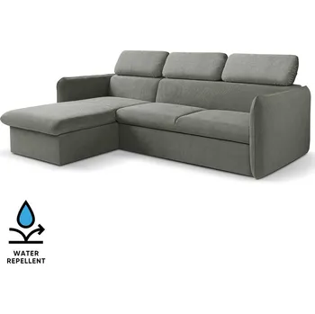 Obývací pokoj Malá sedací souprava SLIM | 179x235 cm | LEVÁ | 93 šedá | rozkládací + úložný prostor
