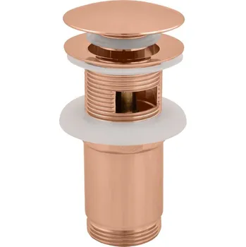 Sifon Rav slezák Výpust k umyvadlu 5/4 zlatá růžová lesklá mosaz MD0484ZRL