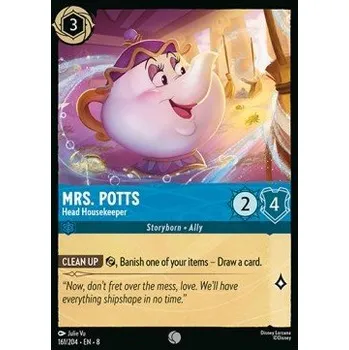 Karetní hra Mrs. Potts 161/204 - Reign of Jafar Typ karty: Standard