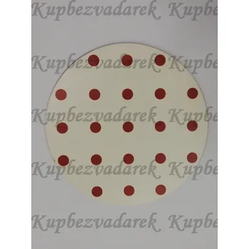 Podtácek - Puntík hnědý Velikost: 10cm