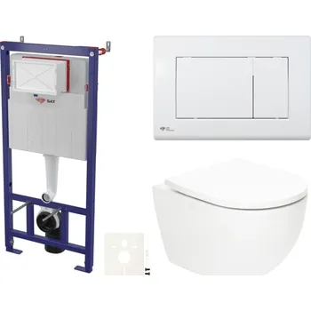 Klozet Siko Závěsný wc set do lehkých stěn / předstěnová SAT Fusion SSTORFU20