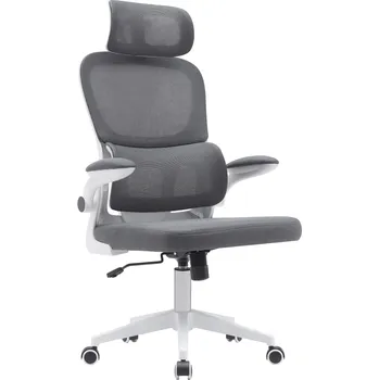 Jídelní židle Tempo Kondela Kancelářské křeslo, tmavě šedá/bílá, RENARD