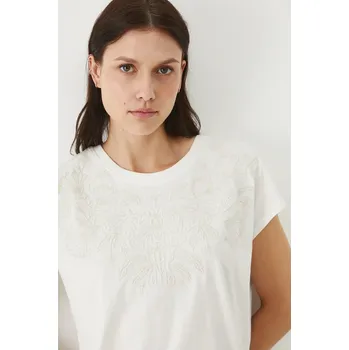 Dámské tričko Bavlněné tričko Medicine dámské, béžová barva, odkrytá záda RS25.TSDB16 01X, vel. XL