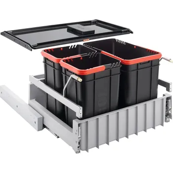 Franke Vestavný odpadkový koš Sorter 300-60, 2x 10 l + 1x 22 l