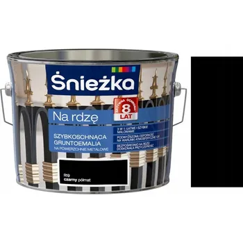 barva na kov Barva na kov proti korozi Śnieżka 2,5 l černá polomatná