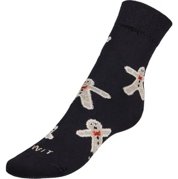 Dámské ponožky Bellatex Ponožky Perníček černá, béžová, rozměr 35-38