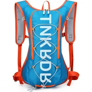 Cyklistický batoh 12L 41 x 29 x 10 cm Voděodolný materiál Reflexní prvky Píšťalka na přežití Prodyšné popruhy Kryt na helmu Lehký sportovní batoh modrá