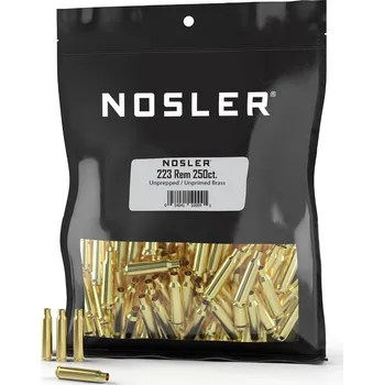 Příslušenství pro sportovní střelbu Nábojnice Nosler Bulk Unprepped Brass .223 Remington (250 ks)