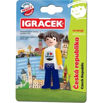 Igráček Suvenýr I love Prague - figurka