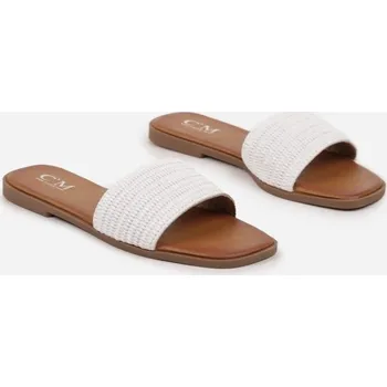 Dámské pantofle Dámské letní pantofle 5216-71 v bílé barvě, VELIKOST 39