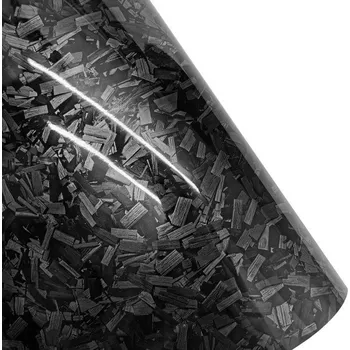 Stínítko do auta Samolepicí fólie lesklá barevná 10x152 cm Tuningová PVC fólie na kapotu s efektem měnících se barev Bez bublin černá