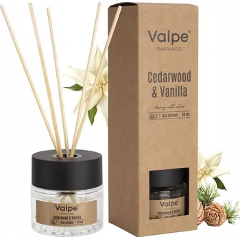 Aroma difuzér Difuzér Zapachowy Z Pałeczkami Odświeżacz Vanilka Cedrové dřevo Styl 50 ml