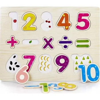 Dřevěná hračka Dřevěné puzzle Artyk s čísly 676895