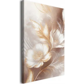 Obraz Obraz na plátně obrazy na zeď do obýváku Jemné květy 80x120cm