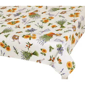 ubrus Bellatex Ubrus EMA Levandule fialová, žlutá, rozměr 70x70 cm