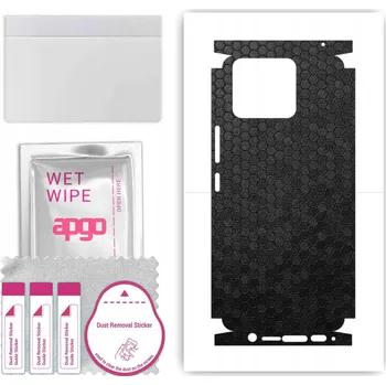 Pouzdro na mobilní telefon Fólie na zadní stranu + boky pro Asus ZenFone 11 Ultra - Medová Plástev Černá