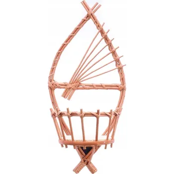 Květináč Držák Na Květináč závěsný proutěný na zeď tradiční Ruční práce Lžička 1D