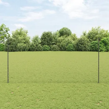 Plot ZBXL Plotové sloupky 10 ks U-kanál Šedé 150 cm Ocel