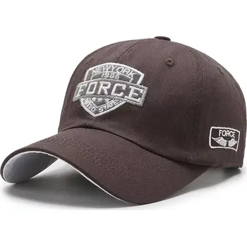 Kšiltovka Čepice s kšiltem Bavlněná Kšiltovka Force Hnědá