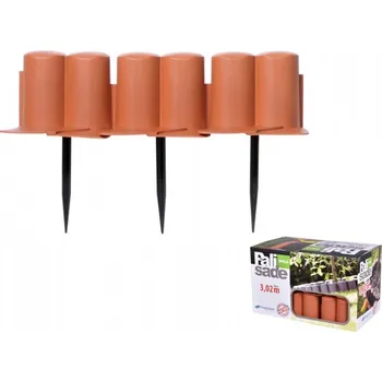 Zahradní obrubník Nohel garden Palisáda-obruba plastová terakota 3x0,1m 8ks