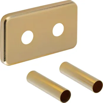 Umyvadlo Sapho Krycí rozeta obdélníková k připojení TWIN, zlato mat