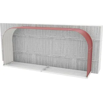 Skleník Kaminholzregal Vitavia Ardor 401, flach, rubin