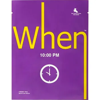 Pleťová maska When 10:00 PM biocelulózová pleťová maska s regeneračním efektem, 23 ml
