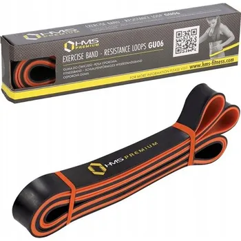 Zabezpečení domácnosti Odporová guma HMS GU06 18-40,5 kg 2,25 m černo-oranžová