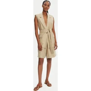 Pánská vesta KAOS Vesta RP1MR063 Béžová Regular Fit 46