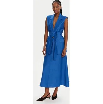 Dámská sukně KAOS Midi sukně RP1MR059 Modrá Regular Fit 46