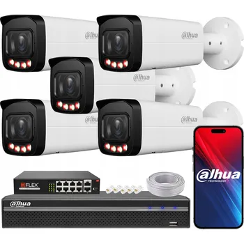 Bezpečnostní kamera Monitorovací sada DAHUA s 5 IP kamerami 6 Mpx IPC-HFW2649T-ZAS-IL TiOC