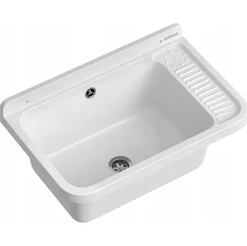 Umyvadlo Zahradní umyvadlo NEO PLUS 58,4X38 bílé. Hospodářská komora do garáže.