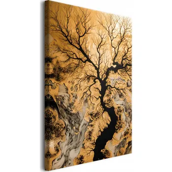 Obraz Moderní obraz na plátně obrazy na zeď abstrakce zlatý strom 80x120