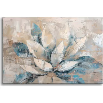 Obraz Moderní Obraz na plátně do obýváku ložnice Jemná Květina 3D 80x120