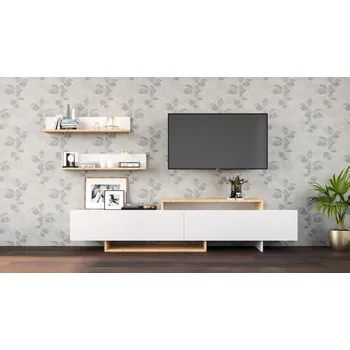 Obývací stěna Casarredo DEMNATE 1 obývací stěna, bílá/dub Artisan