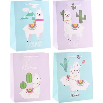 Dárková taška Dárková taška Lama 18x23x10cm