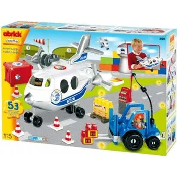 ostatní stavebnice Smoby Ecoiffier Abrick Airport Cargo Avionetka 53 dílů 3128