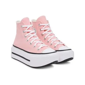 Dámské tenisky Converse Plátěnky Chuck Taylor All Star Lift Double Stack A15012C Růžová 41_5