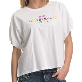 Dámské tričko LEVI'S® DÁMSKÉ GRAPHIC VARSITY 90'S TEE- BÍLÉ S