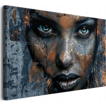 Obraz Obraz na plátně obrazy na zeď do obýváku tvář ženy 80x120cm