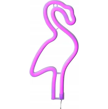 Obraz Nástěnná figurka plameňák Neon LED na baterie