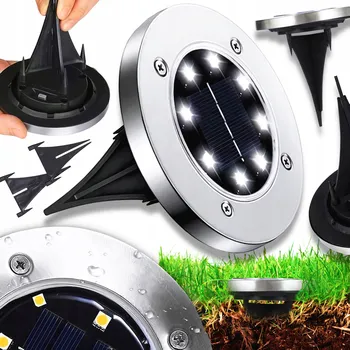 Venkovní osvětlení Solární lampa zapichovací lampa DoModa stříbrná 16 cm 4 ks