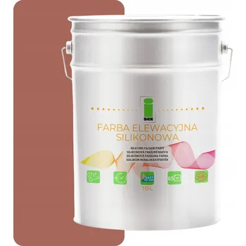 Fasádní barva BARVA SILIKONOVÁ FASÁDNÍ BARVA LOSOSOVÁ, TMAVÝ ODSTÍN HNĚDÝ, 10 L